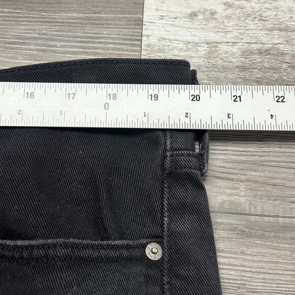 Levis 514 Black Mens 38x30 Stretch Regular Straight Leg Denim Jeans White Tab‎ - Picture 7 of 13